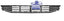 GRILLE LOWER FRAME - UPPER INSERT OUTER FOR VOLVO FH 2013 - 2020.
