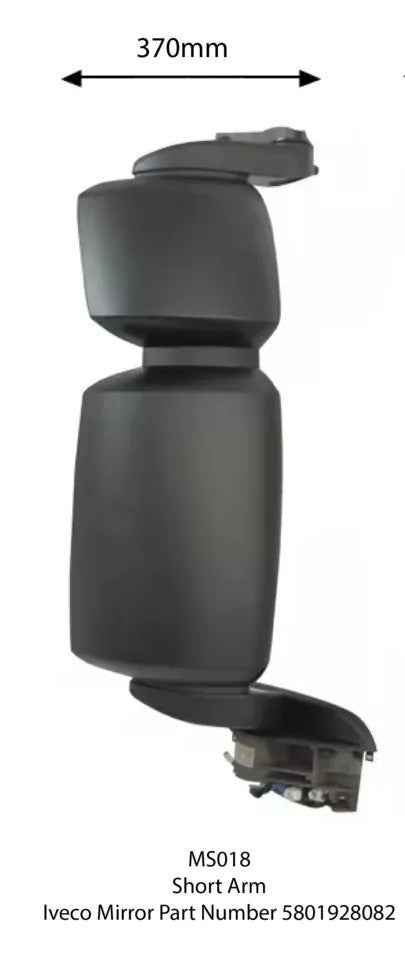 DOOR MIRROR SHORT ARM RHS FOR IVECO STRALIS 2002 - 2016