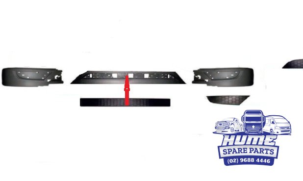 BAR LOWER CENTRE APRON, INSERT MIDDLE  FOR MP3 MEGA 2008 - 2011.
