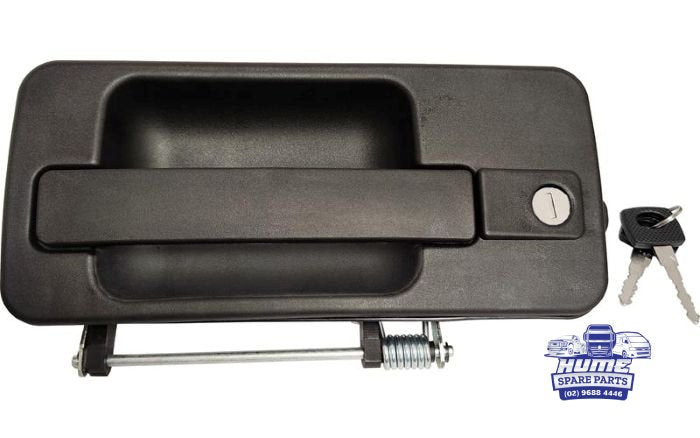 DOOR HANDLE OUTER BLACK LHS WITH BARREL AND KEYS FOR MWECEDES ACTROS MP1/MP2 & MP3  - 1998 - 2011-