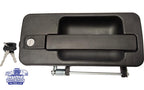 DOOR HANDLE OUTER BLACK RHS WITH BARREL AND KEYS FOR MERCEDES ACTROS MP1, MP2 & MP3 - 1998 - 2011