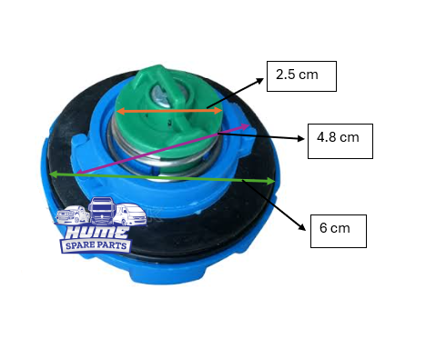 ADBLUE TANK CAP WITH KEYS (SMALL) FOR MERCEDES ACTROS MP2 & MP3 2003 - 2011.