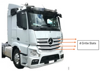 STEP PANEL UPPER RHS FOR MERCEDES ACTROS MP4/MP5 BIG CAB 2016 - ON.