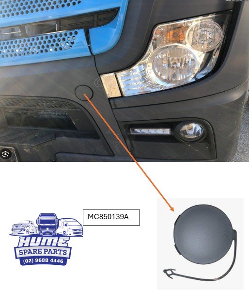 BAR FRONT BOLT HOLE COVER LHS - RHS  FOR MERCEDES ACTROS MP4 & MP5 - 2012 - ON. Secondary image