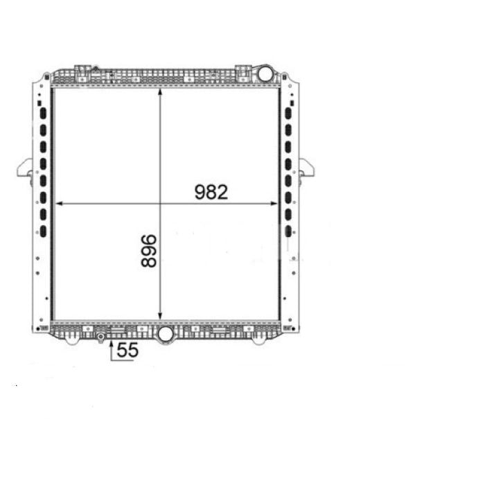 RADIATOR FOR MERCEDES ACTROS MP4 - 2012 - ON Secondary image