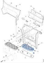 STEP PLATE LOWER LHS = RHS FOR SCANIA G/P/R CAB 2006 - 2017.