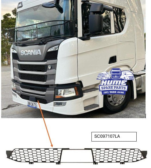 LOWER GRILLE - LOWER MASH WITH RADAR HOLE FOR SCANIA 2017 - ON.