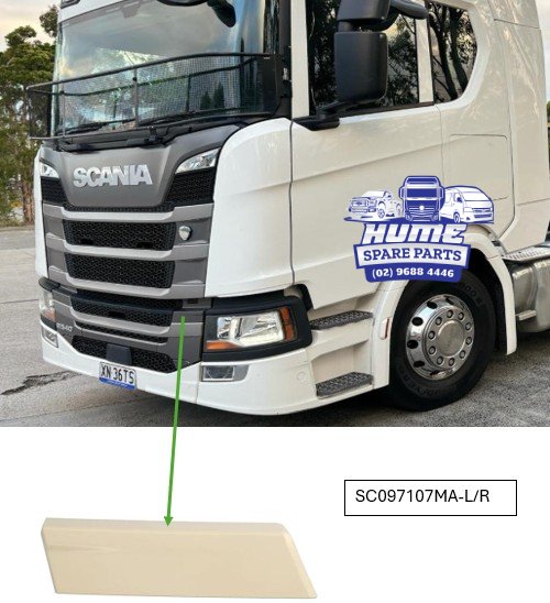 GRILLE LOWER - UPPER GARNISH RHS FOR SCANIA 2017 - ON. Secondary image