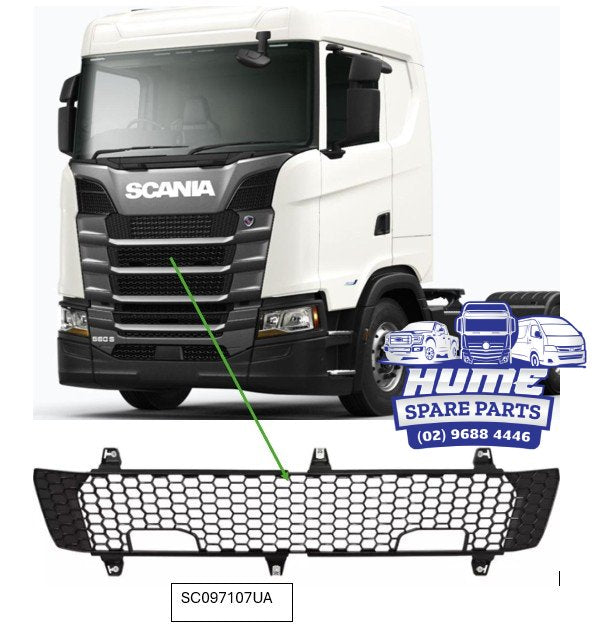 UPPER GRILLE - MIDDLE FOR SCANIA S CAB 2017 - ON. Secondary image