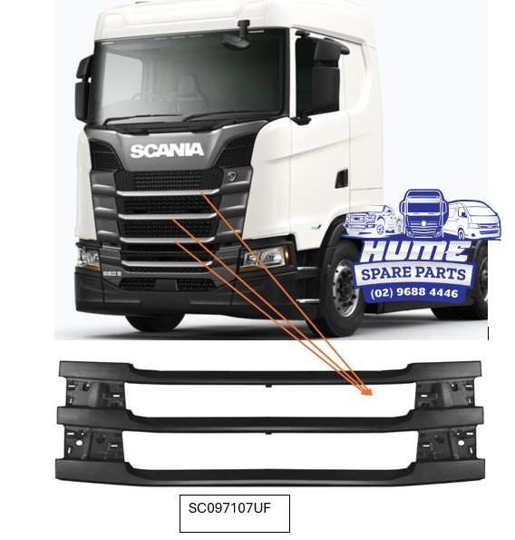 UPPER GRILLE - OUTER FRAME FOR SCANIA R/S CAB 2017 - ON.